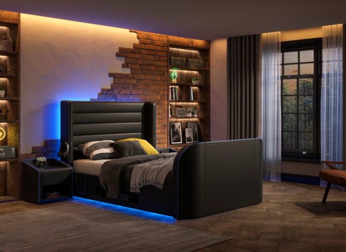 Drift Gaming Ottoman LG TV Bed Frame - Image 6