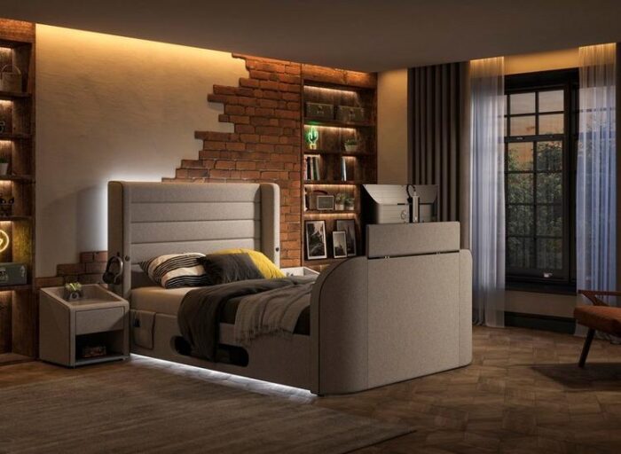 Drift Gaming Ottoman LG TV Bed Frame