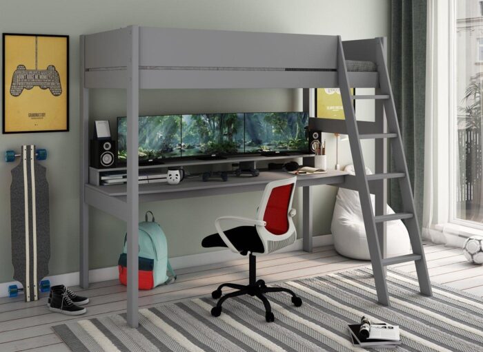 Anderson Kids Wooden XL High Sleeper with Desk - Image 10