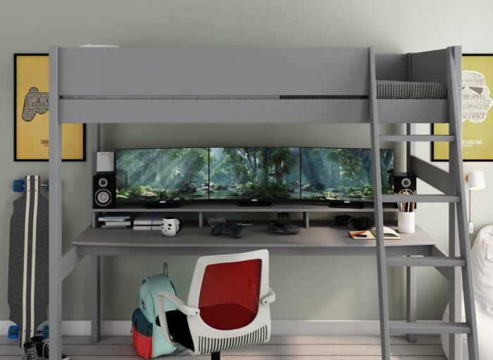 Anderson Kids Wooden XL High Sleeper with Desk - Image 9