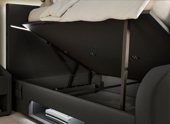 Quantum Upholstered Ottoman TV Bed Frame - Image 2