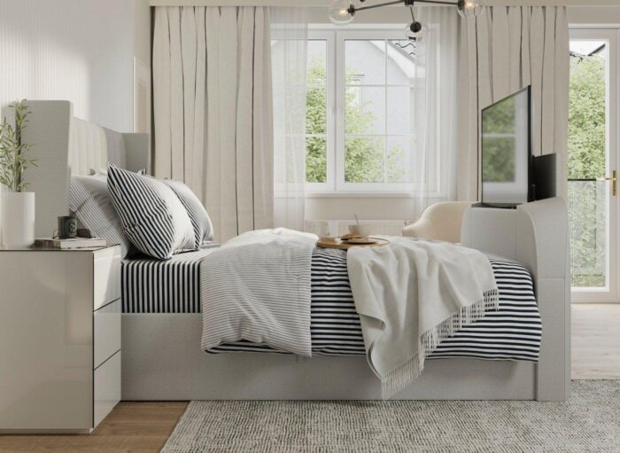 Foley Upholstered LG TV Bed Frame - Image 4
