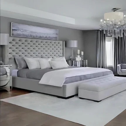 Marina Wingback Bed | Optional Ottoman Storage Bed | The Bed Store