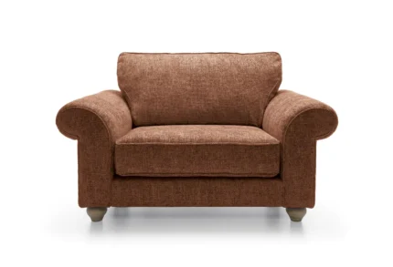 Ingrid Love Seat | Burnt Orange