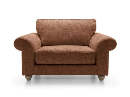 Ingrid Love Seat | Burnt Orange