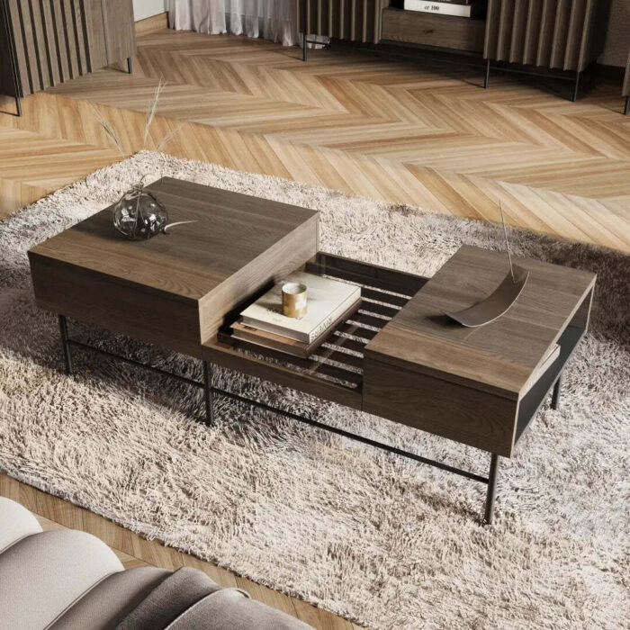 Piemonte PE-08 Coffee Table 134cm - Portland Ash 134cm - Image 2