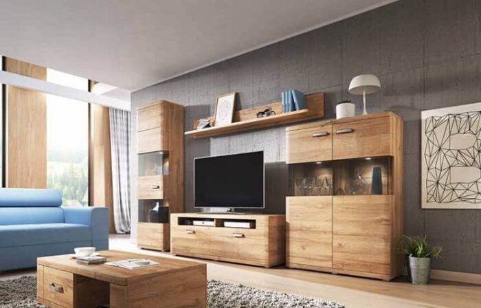 Tulsa 40 TV Cabinet 160cm - Oak Grandson 160cm - Image 2