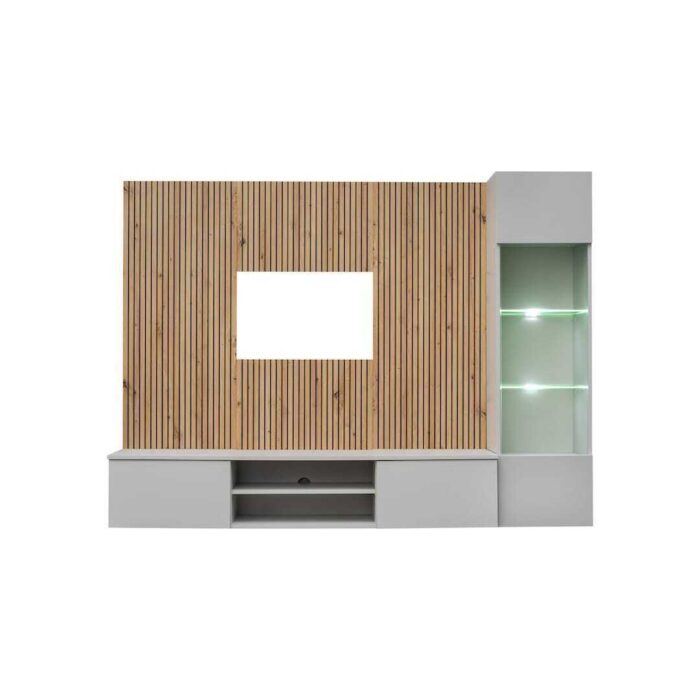 "Xavi Entertainment Unit For TVs Up To 70"" - Pearl Grey 200cm" - Image 4