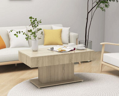 Vidaxl Coffee Table Sonoma Oak 96X50X45 Cm Engineered Wood