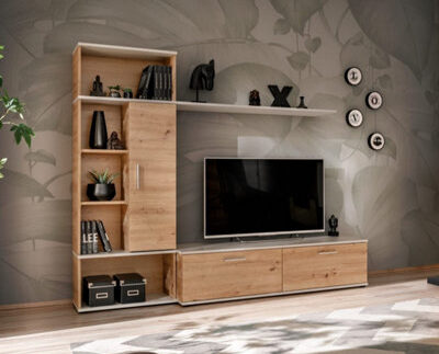 Arte Roi Entertainment Unit: Stylish Media Storage Solution