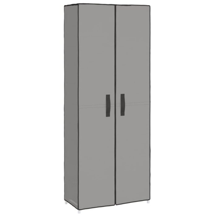 Shoe Cabinet Grey 60x30x166 cm Fabric - Image 2