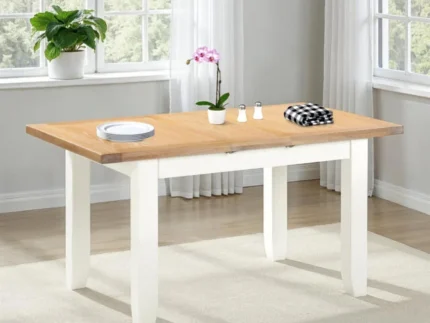 Windsor Extendable Oak Top Dining Table