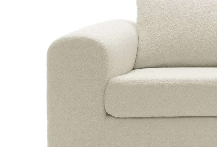 Boston Boucle 2 Seater Sofa | Cream - Image 4