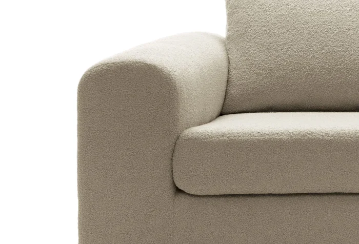 Boston Boucle 2 Seater Sofa | Brown - Image 4