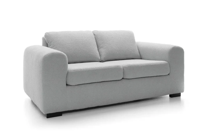 Boston Boucle 2 Seater Sofa | Light Gray - Image 8