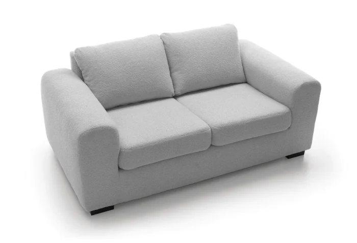 Boston Boucle 2 Seater Sofa | Light Gray - Image 6