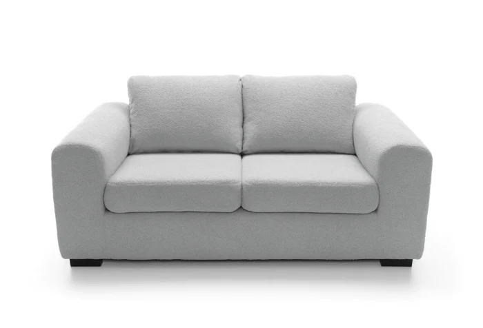 Boston Boucle 2 Seater Sofa | Light Gray - Image 5