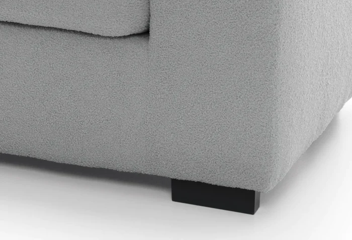 Boston Boucle 2 Seater Sofa | Light Gray - Image 2