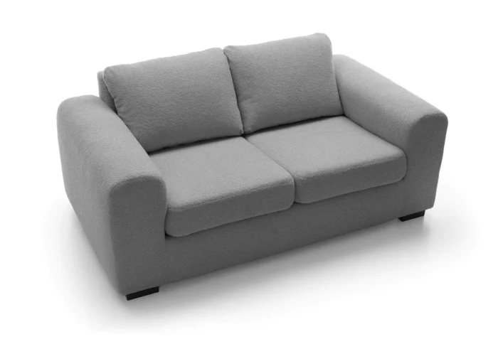Boston Boucle 2 Seater Sofa | Dark Grey - Image 6