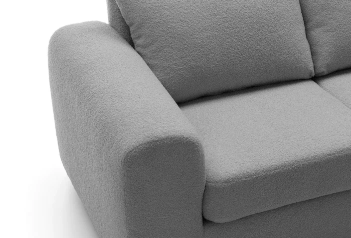Boston Boucle 2 Seater Sofa | Dark Grey - Image 3