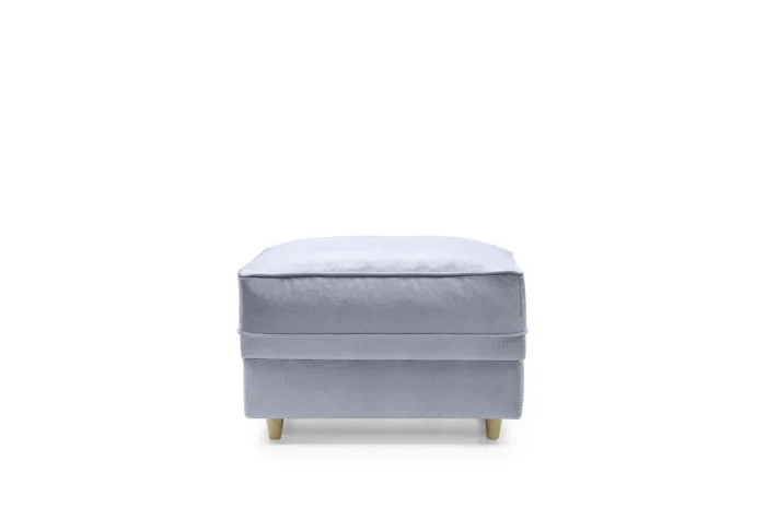 Chicago Footstool | Silver Blue - Image 2