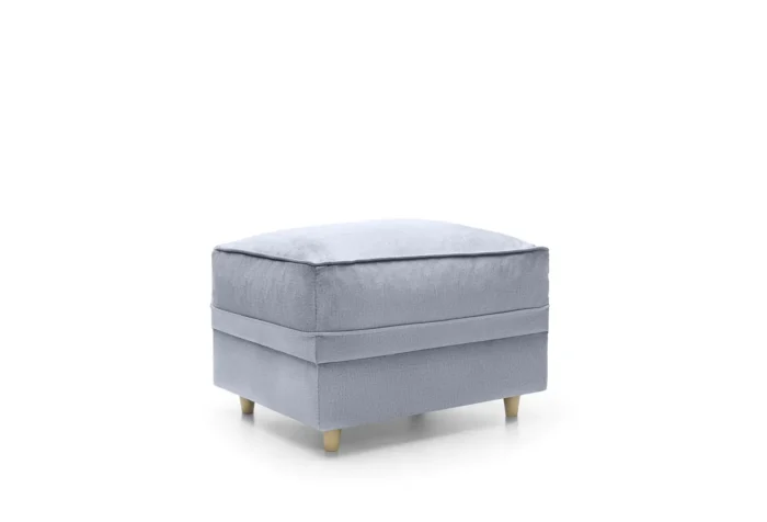 Chicago Footstool | Silver Blue - Image 5
