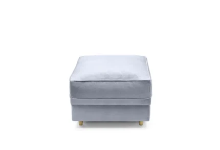Chicago Footstool | Silver Blue