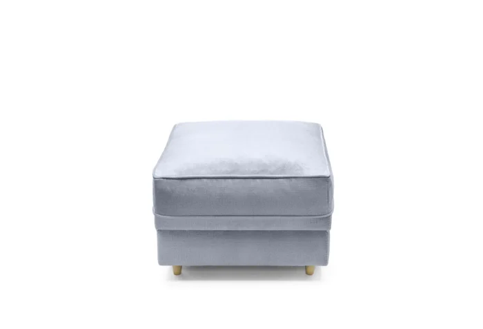 Chicago Footstool | Silver Blue