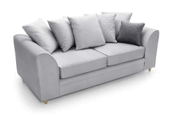 Chicago 3 Seater Sofa | Light Gray - Image 4
