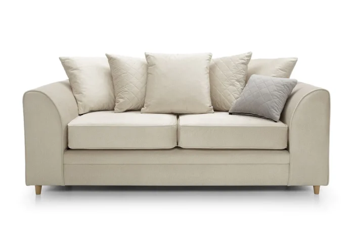 Chicago 3 Seater Sofa | Cream - Image 5