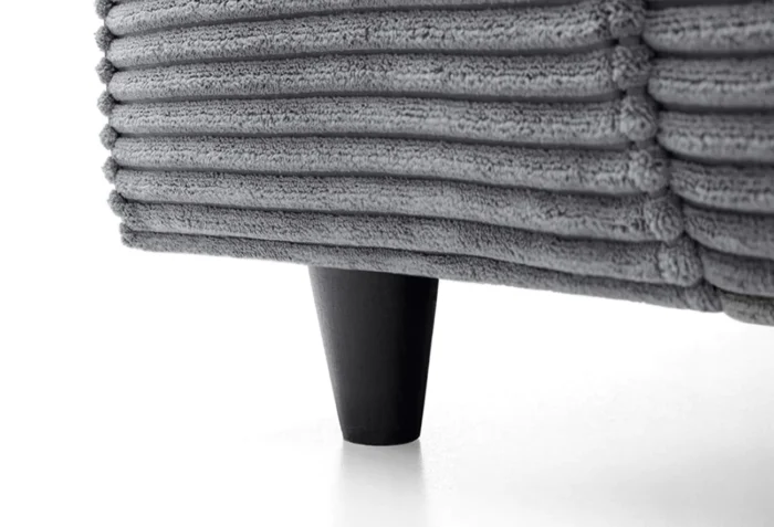 Gray Jumbo Cord Corner Sofa - Image 2