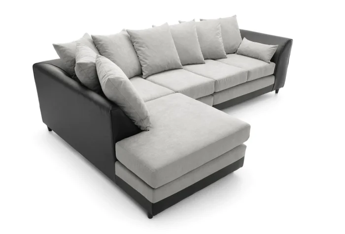 DYLAN PLUS LARGE CHENILLE CORNER SOFA - Image 4