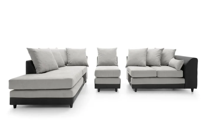 DYLAN PLUS LARGE CHENILLE CORNER SOFA - Image 2