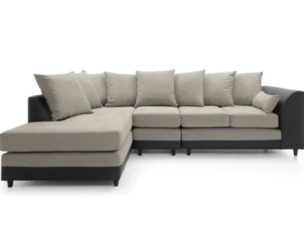 Sand DYLAN PLUS LARGE CHENILLE CORNER SOFA