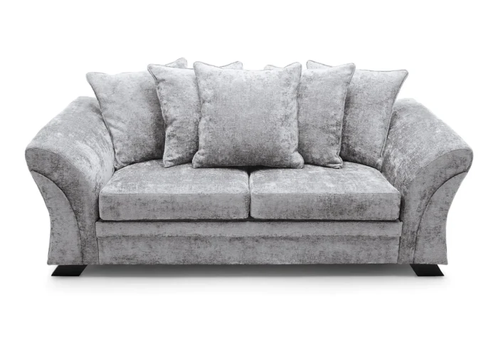 FARROW CRUSHED CHENILLE 3 SEATER SOFA - Image 5