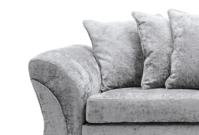 FARROW CRUSHED CHENILLE 3 SEATER SOFA - Image 4