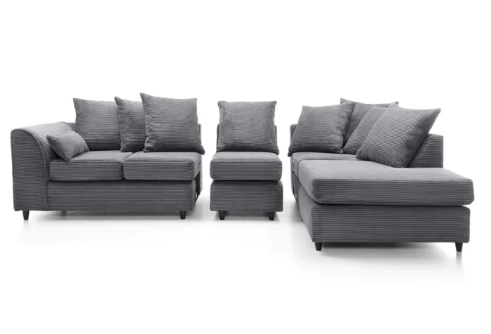 Jumbo Cord Large Corner Sofa - Image 5