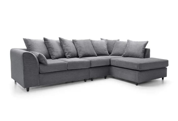 Jumbo Cord Large Corner Sofa - Image 4