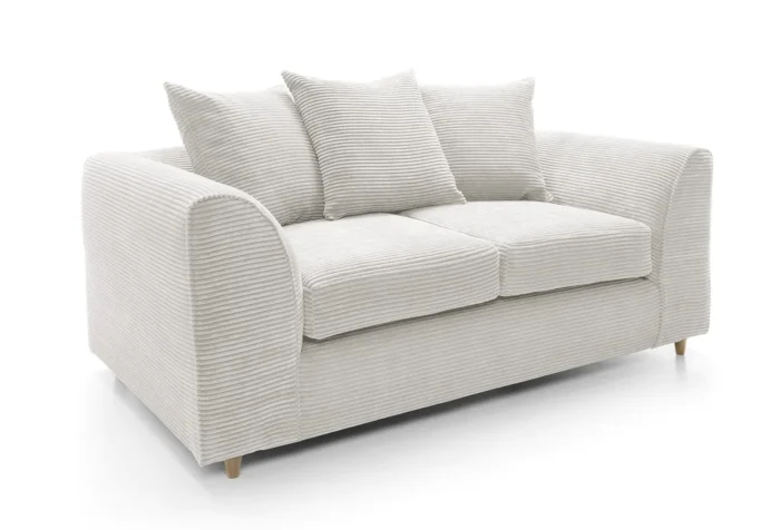 Jumbo Cord 2 Seater Sofa | White - Image 7
