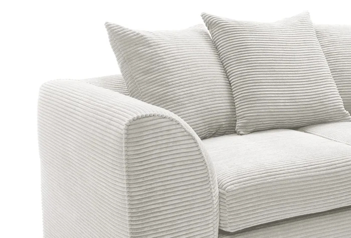 Jumbo Cord 2 Seater Sofa | White - Image 4