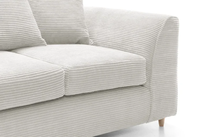Jumbo Cord 2 Seater Sofa | White - Image 3
