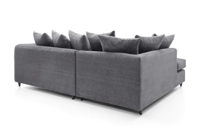 Gray Jumbo Cord Corner Sofa - Image 6