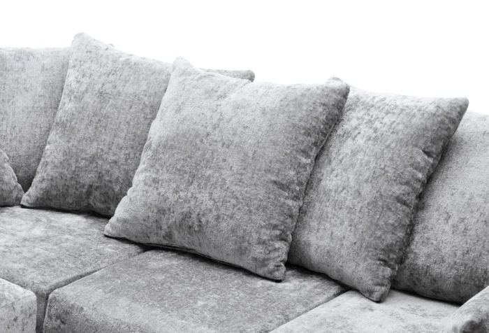 Light Gray Harriet Crushed Chenille U-Shape Sofa - Image 2
