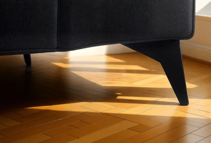 Venice Basket Weave Corner Sofa | Black - Image 4