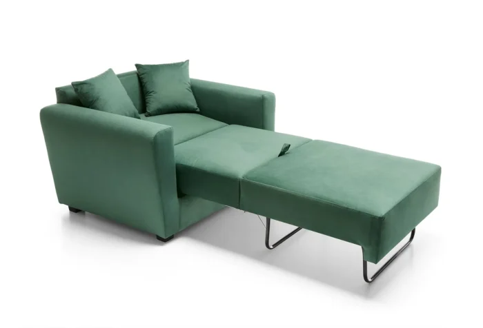 Olly Velvet Single Sofa Bed - Image 2