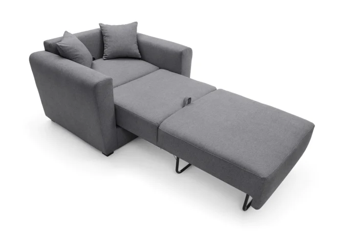 Olly Single Sofa Bed | Dark Grey - Image 2