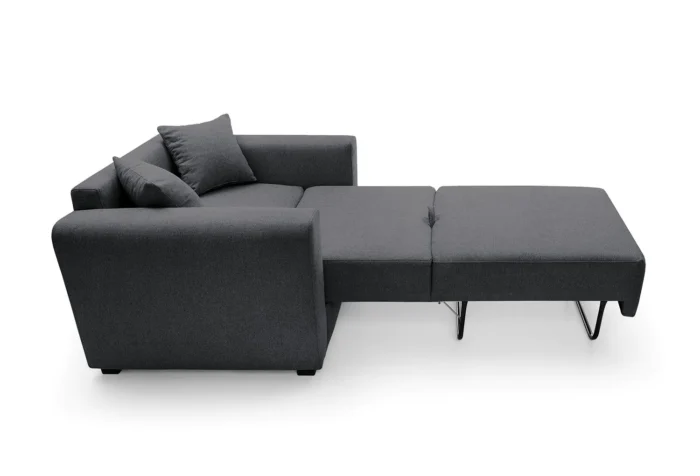 Olly Single Sofa Bed | Black - Image 3