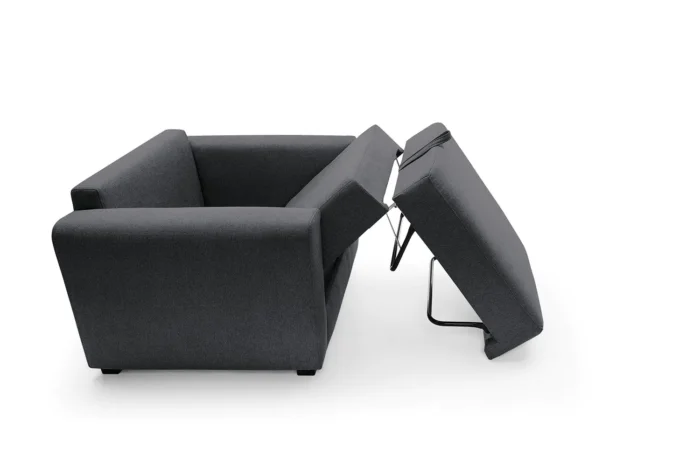 Olly Single Sofa Bed | Black - Image 2