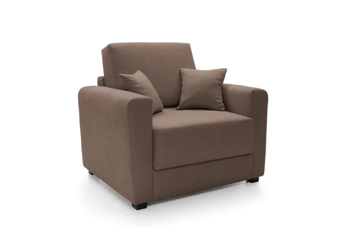 Olly Single Sofa Bed | Brown - Image 6