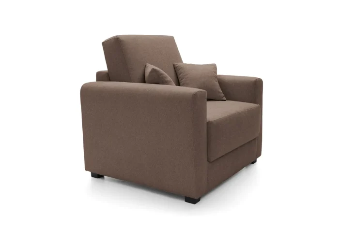 Olly Single Sofa Bed | Brown - Image 5
